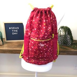 Lands End kids drawstring backpack